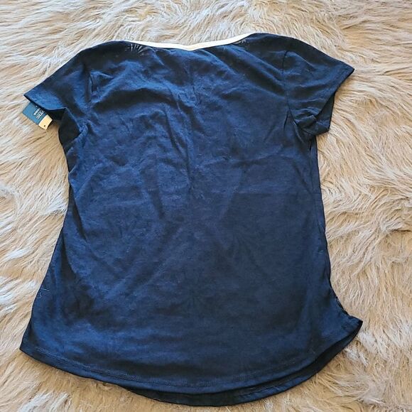 NWT Way to celebrate patriotic womens sheer red, white and blue tshirt size xs - Picture 6 of 6